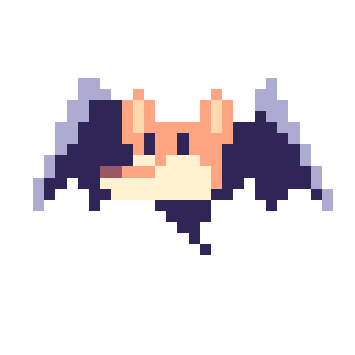 Animated pixel-art Sky Puppies enemy concept for Chibi Chibi Bang Bang